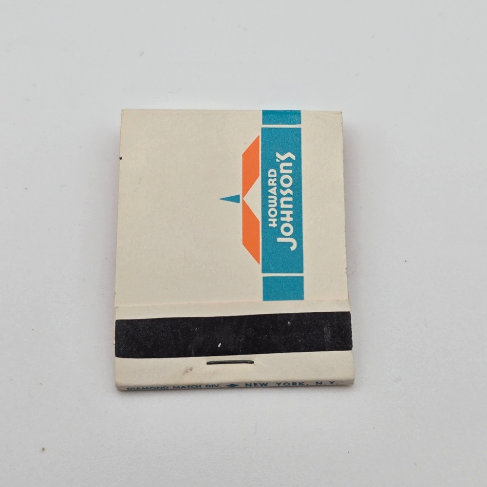 Vtg Hotel Howard Johnsons Host of the Highways Matchbook Diamond Match Div NY